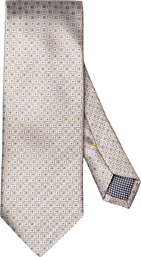 Eton Geometric Silk Jacquard Tie