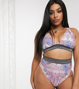 plus size metallic swimsuit