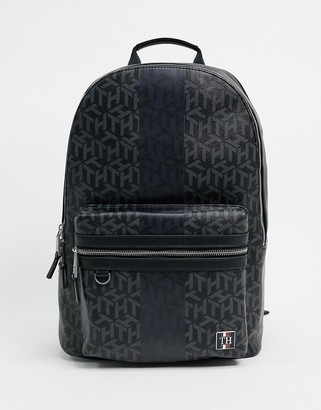 drawstring monogram tommy backpack