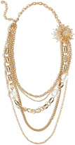 Thumbnail for your product : RJ Graziano Crystal Burst Necklace in Gold Gr. ONE SIZE