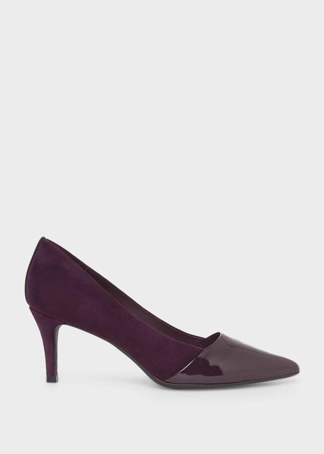 plum kitten heels