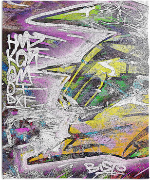DiaNoche Designs Graffiti 4 Blanket