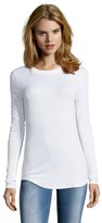 Thumbnail for your product : Wyatt white stretch knit long sleeve t-shirt
