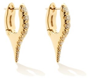 Melissa Kaye Lola Diamond & 18kt Gold Needle Earrings - Yellow Gold