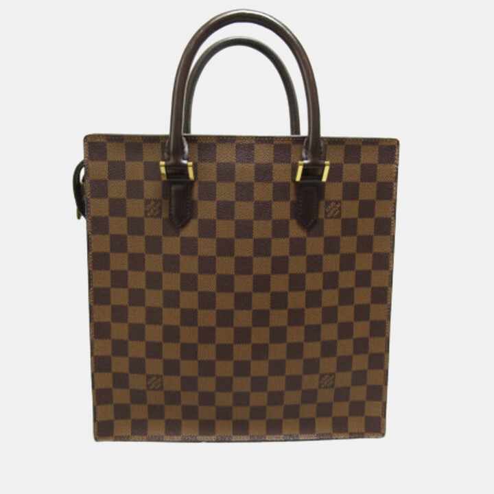 Louis Vuitton Cabas Mezzo Damier Ebene Brown Tote Bag