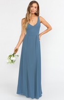 Thumbnail for your product : Show Me Your Mumu Jenn Maxi Dress ~ Slate Blue Chiffon