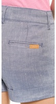 Thumbnail for your product : 7 For All Mankind Pleated Shorts with Cuff