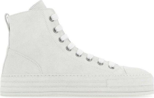 Ann Demeulemeester Round Toe Lace-Up Sneakers