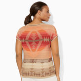 Thumbnail for your product : Ralph Lauren Woman Cotton-Linen Boatneck Tee