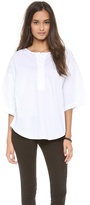 Thumbnail for your product : Catherine Malandrino Oversized Blouse with Shoulder Detail