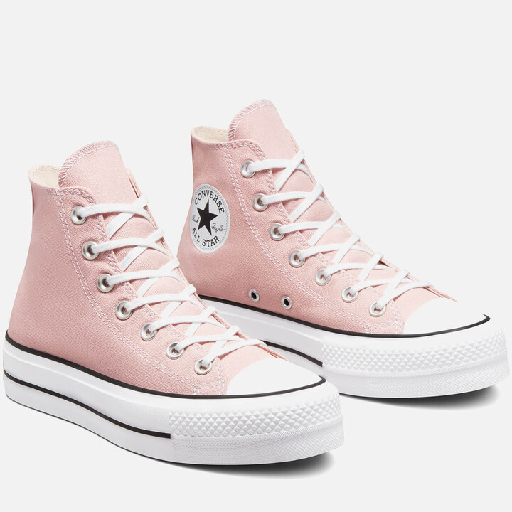 converse pink platform