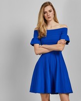 Thumbnail for your product : Ted Baker Bardot Frill Knitted Skater Dress