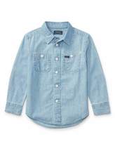 Thumbnail for your product : Ralph Lauren Childrenswear Long-Sleeve Chambray Work Shirt, Size 2-4