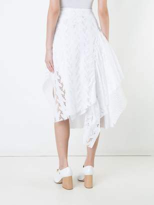 Maurizio Pecoraro asymmetric mesh skirt