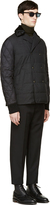 Thumbnail for your product : Moncler Gamme Bleu Black Wool & Nylon Quilted Peacoat