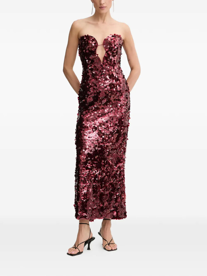 Bardot Braya sequin-embellished midi dress