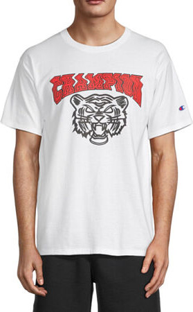 Champion Mens Crew Neck Short Sleeve Regular Fit Graphic T-Shirt