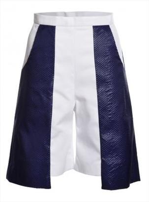 Young British Designers Navy & White Marble Shorts by PAPER London