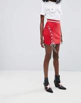Thumbnail for your product : Missguided Lace Up Mini Skirt