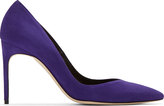 Thumbnail for your product : Brian Atwood Purple Suede Marella Pump
