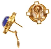 Thumbnail for your product : Elizabeth Locke Venetian Glass Intaglio 19K Yellow Gold, Moonstone & Cerulean Cab Putto And Duck Earrings