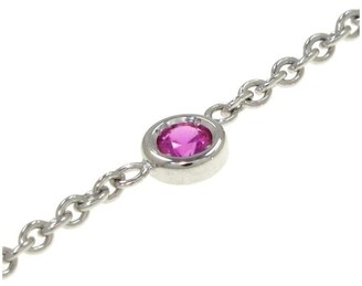 Christian Dior 18K White Gold Pink Sapphire Necklace