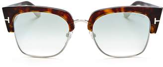 Tom Ford Dakota Mirrored Square Sunglasses, 54mm