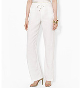 Thumbnail for your product : Lauren Ralph Lauren Wide-Leg Linen Pants