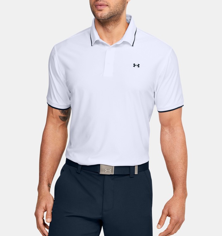 white under armour polo