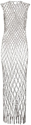 Balenciaga Basketball Crystal Chain Long Dress