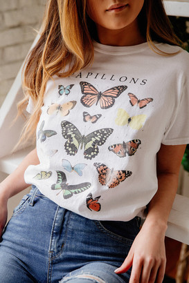 Urban Outfitters Butterfly Crew Neck Tee