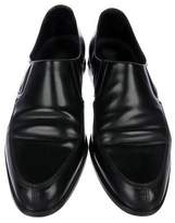 Thumbnail for your product : Dolce & Gabbana Leather Round-Toe Loafers