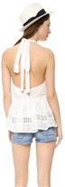 Thumbnail for your product : L'AMERICA She's All That Voile Halter Top