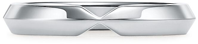 Tiffany The Setting nesting narrow band ring in platinum,