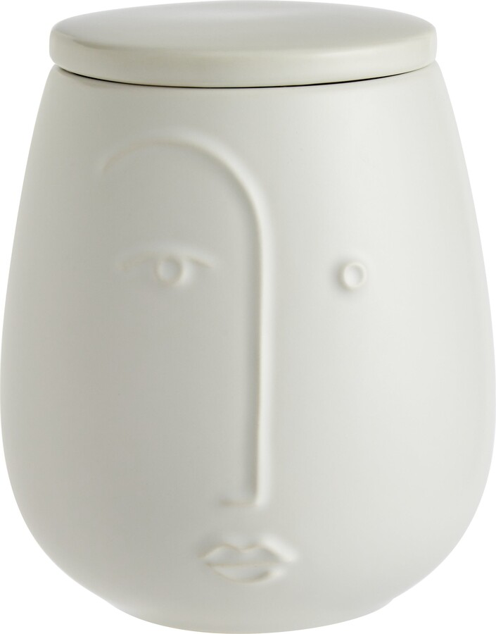 Dunelm White Faces Kitchen Canister White ShopStyle Food Storage