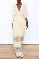 Thumbnail for your product : Love Stitch Lovestitch Beige Sarah Maxi Dress