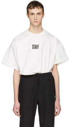 Vetements White Hanes Edition Quick Made Oversized Staff T-Shirt
