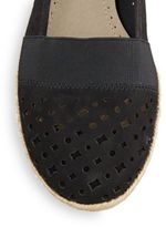 Thumbnail for your product : Adrienne Vittadini Maiden Laser-Cut Leather Flats