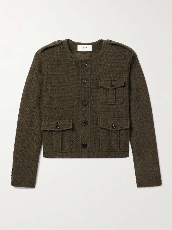 Celine Cashmere-Blend Bouclé Jacket
