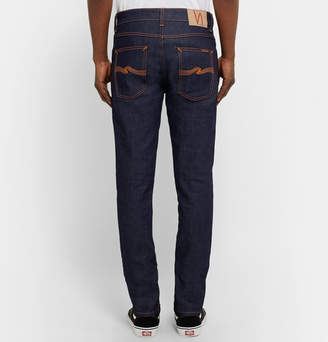 Nudie Jeans Lean Dean Slim-Fit Dry Organic Denim Jeans - Men - Dark denim