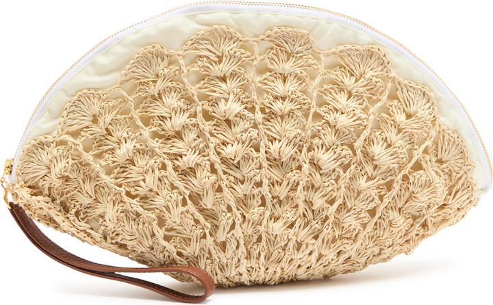 Sensi Seashell Straw Clutch
