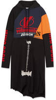 Thumbnail for your product : Vetements Patchwork Printed Cotton-jersey Hooded Dress