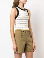 Thumbnail for your product : A.L.C. cropped stripe tank top