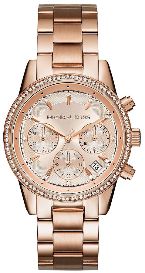 Michael Kors Rose Gold Watch | ShopStyle