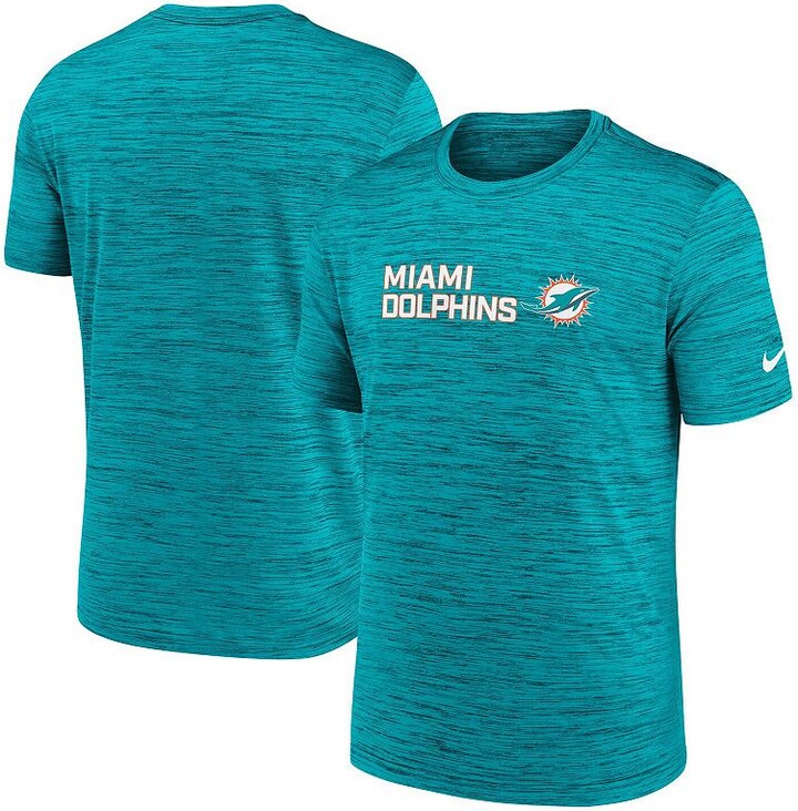 Men's Nike Aqua Miami Dolphins Big & Tall Primetime Reverse Play Velocity Performance T-Shirt