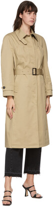 pushBUTTON Beige Bustier Trench Coat