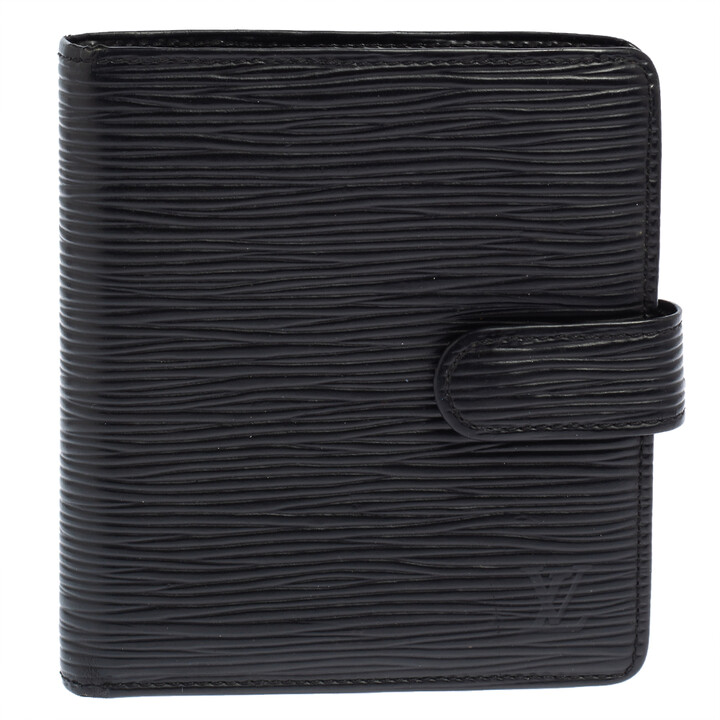 Louis Vuitton Black Epi Leather Compact Wallet - ShopStyle