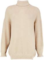 Thumbnail for your product : boohoo Two Stone Roll Neck Knitted Jumper