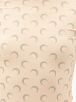 Thumbnail for your product : Marine Serre Reflective Moon-print Jersey Top - Beige Print
