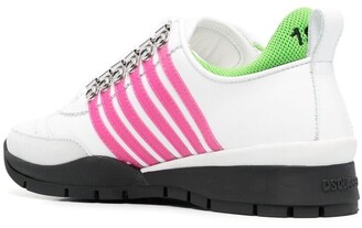 DSQUARED2 Wedge Heel Striped Sneakers